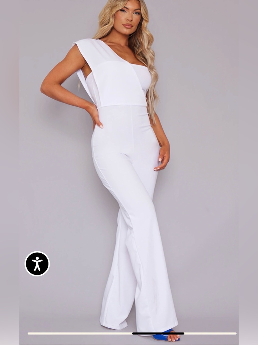 PrettyLittleThing One-Shoulder Jumpsuit in Mustard Yellow
